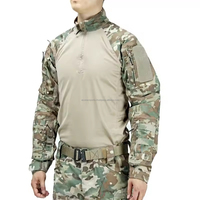 CP Tactical Uniforme d'entraînement en plein air pour hommes T-shirt respirant à manches longues Vêtements de chasse chauds et imperméables
