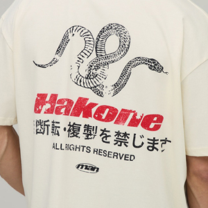T-shirt personnalisé pour homme avec impression sérigraphique, OEM, motif graphique personnalisé, manches courtes, streetwear, col rond, vêtement décontracté, haut tendance - Product Image 3