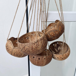 Pot de plante en coquille de noix de coco, prix le plus bas, pour extérieur et intérieur, vente flash, pots naturels - Product Image 6