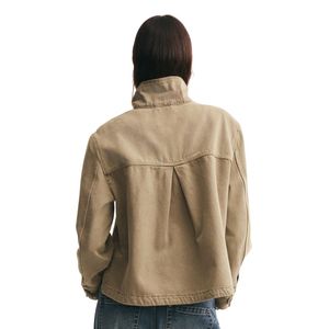 Veste en jean décontractée pour femme, en coton, classique, boutonnée, pour le printemps et l'automne, style streetwear, vente en gros - Product Image 2