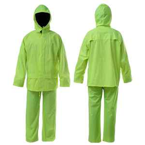 High Quality Custom Waterproof Breathable Nylon Polyester Reflective Weather Work <b>Rain</b> <b>Jacket</b> & Suit - Product Image 6