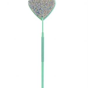 Pink Heart Shaped <b>Makeup</b> <b>Mirror</b> With Rhinestones Luxury Style Customized Finish - Product Image 3