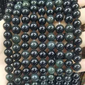 Perles rondes en obsidienne arc-en-ciel naturelle, pierres précieuses lisses pour bracelet, collier, bijoux DIY, lot en vrac - Product Image 3