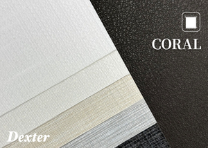 Tela para Persiana Enrollable Filtrante de Luz Dexter CORAL |   Tejido de Cesta Semitransparente de Una Sola Capa |   5 Colores Corea - Product Image 3