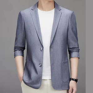 Costume homme classique respirant, coupe slim, 2 pièces, blazer et pantalon, revers pointus, ensemble de smoking pour mariage, bal, soirée, luxe - Product Image 5