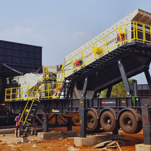 Planta Móvil de Trituración sobre Ruedas con Mandíbula, Cono y Criba para Producción de Agregados y Canteras |   Innovaciones Hailstone |   India - Product Image 2