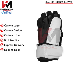 Gants de hockey sur glace personnalisés, réglables, avec protection du poignet, pour l'entraînement et les matchs, équipement OEM - Product Image 4