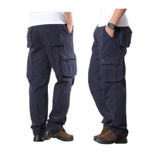 Pantalones Casuales de Algodón 100% para Hombre, Pantalones Cargo de Trabajo con Múltiples Bolsillos, Pantalones Safari para Hombres Jóvenes, para Caza, Senderismo, Viajes y Escalada - Product Image 3