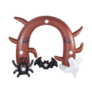 Arco de árbol inflable de Halloween a precio de fábrica con araña fantasma blanca corta y murciélago decoraciones de Halloween al aire libre - Product Image 2