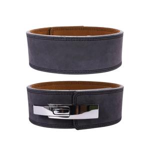 Cinturón de Levantamiento de Pesas de Cuero Resistente Personalizado OEM de 10 mm y 13 mm con Hebilla de Palanca de Acero para Soporte en Sentadillas y Entrenamiento de Levantamiento de Pesas en el Gimnasio - Product Image 4