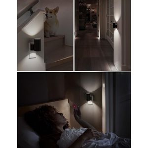 Luz nocturna LED brillante de luz diurna blanca, 5000K, regulable, con sensor de luz, luces nocturnas montadas en la pared, decoración - Product Image 5