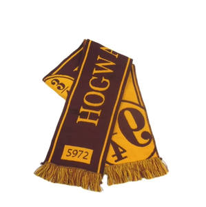 Custom Long Acrylic Jacquard Woven Knit Printed Embroidered Soft Football Fan Scarf Wholesale - Product Image 2
