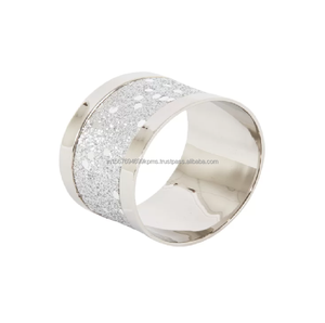 Servilletero precioso de acero inoxidable, diseño de Cuentas pequeñas reflejadas en los ojos, eventualmente celebración, fiesta, vajilla, servilletero único - Product Image 1