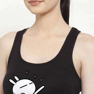 Camiseta sin Mangas de Punto Personalizada para Mujer, Ropa de Gimnasio y Yoga OEM, Opción de Logotipo Frontal, 100% Algodón Transpirable, Estilo Vintage, 180g, Digital - Product Image 6