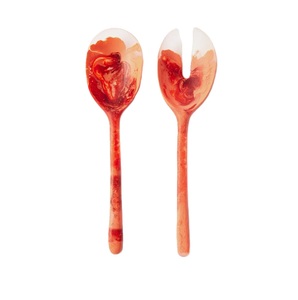 Cuchara de resina para mesa de comedor, hecha a mano, brillante y pulida, con mango de resina para utensilios de cocina, producto en oferta. - Product Image 4