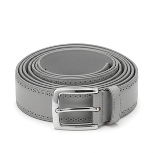 Mens Genuine Leather Steel Buckle Eco-Friendly Casual <b>Dress</b> <b>Belt</b> Adjustable Pin Buckle Classic Office Jeans Grey Premium Quality - Product Image 4