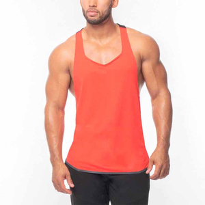 Débardeurs pour hommes de qualité supérieure à prix abordable – Respirants, pour l'entraînement, la gym et le fitness – Coton, motif rayé, col rond – Collection 2026 - Product Image 4