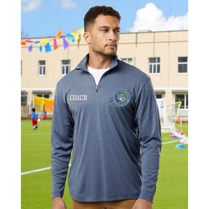 Allpro Men's Performance Quarter Zip Pullover 41870 Custom Embroidered Logo <b>Sun</b> <b>Protection</b> <b>Clothing</b> - Product Image 3