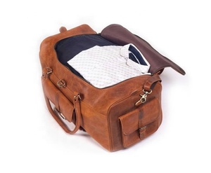 Competitive Price <b>Leather</b> Weekender Travel Duffel <b>Bag</b> Duffel Zipper Closure Multi-Purpose high demanding <b>Leather</b> Travel <b>Bags</b> - Product Image 6