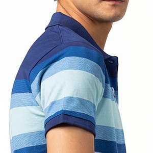 Camiseta de Golf Personalizada con Logotipo Bordado, 100% Algodón Jersey, Tallas Grandes, Uniforme de Negocios para Hombre, Color Sólido - Product Image 4