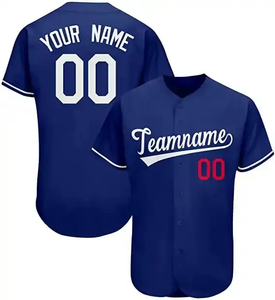 Maillot de baseball personnalisé AZORES SPORTS pour homme, gris avec bordure marine, nom et numéro personnalisés, polyester respirant, taille adulte, échantillon en 7 jours - Product Image 5