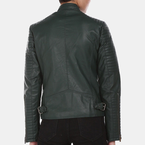 <b>Biker</b> <b>jacket</b> Yellow color sheepskin long sleeve fashion cowhide leather women <b>biker</b> leather <b>jacket</b> <b>Biker</b> <b>jacket</b> Yellow color - Product Image 3