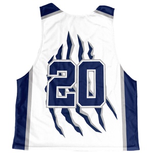 OEM Custom Made Sublimated Reversible Lacrosse Pinnies 100% Polyester Breathable Jerseys Custom Printed Uniform for Adult/Youth - Product Image 2
