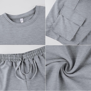 Ensemble T-shirt et short en maille respirant pour homme, été, décontracté, séchage rapide, logo personnalisé, haute qualité, 100% coton, personnalisable - Product Image 6