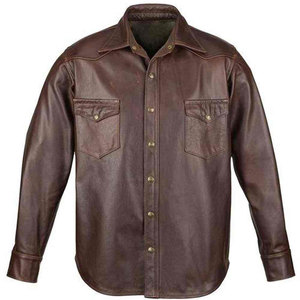 Camisas de Cuero para Hombre de Alta Calidad, Disponibles en Stock, para Uso en Exteriores - Product Image 1