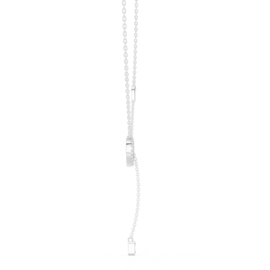 Pendentif Cœur en Diamants de Laboratoire Abordables, Or Blanc 18 carats Plaqué Rhodium avec Pierres Latérales, pour Usage Quotidien/Officiel ou Soirée, Unisexe - Product Image 3