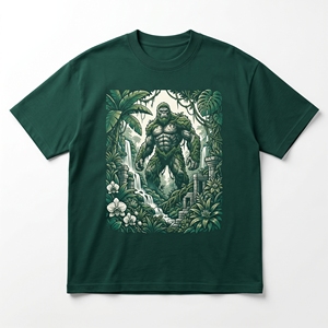 Sacred Sunflower Mandala T-Shirt | Cream <b>White</b> 240 GSM Heavyweight Cotton <b>Tee</b> with Geometric Line Art - Product Image 5