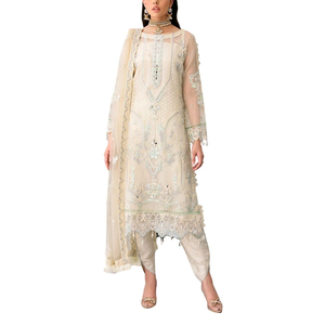 Robe de soirée à manches longues brodée prête à porter pour femmes / Robe de soirée et de mariage de haute qualité pour femmes - Product Image 1