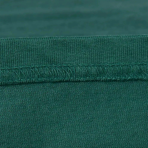 Camiseta de Manga Corta con Cuello Redondo para Hombre, Color Verde, 100% Algodón, Corte Holgado, Color Sólido, Estilo Casual, Marca INDEX - Product Image 6