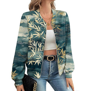 Custom <b>Women</b>’s Newest Style Bomber <b>Jacket</b> – Stylish Fall <b>Jackets</b> for <b>Women</b>, Lightweight Casual Outerwear Tops Modern Design - Product Image 2