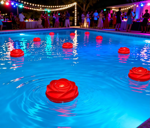 TOOWIN Rose Floating Electronic Candle Lamp Led Christmas Candle Romantic Valentine'S Day Confession Prop - Product Image 1