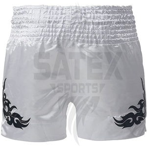 Shorts de boxe confortables, séchage rapide, extensibles, respirants, avec poches, impression personnalisée, unisexe, 100% polyester, durables - Product Image 3