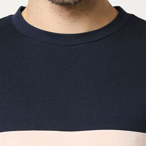 210gsm High Quality Polyester/Cotton Custom Formal Front Logo Men's Heavy Weight Quick Dry T-Shirt with Anti-Pilling - Product Image 6