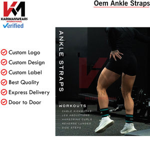 Correas ajustables para tobillos, par de correas para máquina de cable, ejercicios de glúteos, ejercicios de parte inferior del cuerpo, acolchado de neopreno, correas duraderas para piernas - Product Image 2