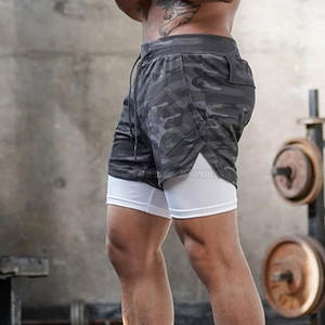 Lightweight Wholesale Price Men Solid Casual <b>Mid</b> Fleece Shorts Comfortable Elastic Eco-Friendly Quick Dry Breathable Drawstring - Product Image 4