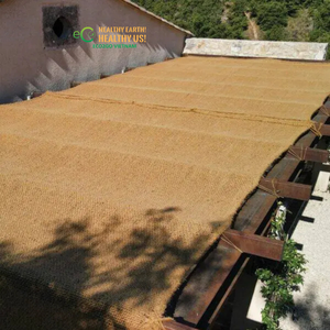 Couverture de pergola rustique en fibre de coco naturelle tressée, respirante et écologique, pour terrasse et café - Product Image 1