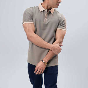 New High Quality Hot Selling Custom Design Solid Breathable Half <b>Zip</b> Men's Slim Fit Wholesale Short Sleeve for Shirts Button <b>Up</b> - Product Image 6