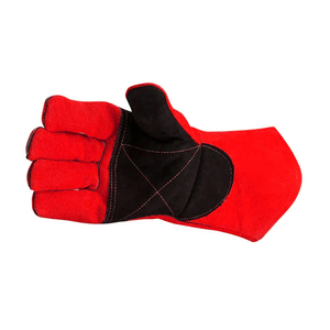 Heat Resistant Industrial Construction Work Hand Safety Welding <b>Gloves</b> Best Quality Cow Split Leather Welder Working <b>Gloves</b> - Product Image 5