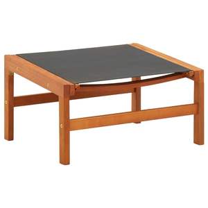 Silla de jardín de madera de eucalipto maciza negra de tamaño regular - Product Image 6