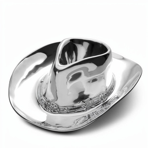 Metal Hat Chip Dip Bowl Restaurant and Hotels <b>Dinnerware</b> Chips and Snacks Serving Bowl Polished Finished Metal Fruits Bowl - Product Image 1