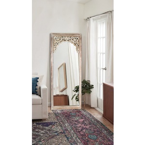 Miroir indien fait main, grand miroir décoratif vintage sur pied, avec cadre antique, prix de gros. - Product Image 1