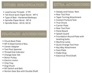 เครื่อง16FT ประเภทลูกรอกรูปกรวยสำหรับงานหนักพิเศษความยาวของเตียง18 "Centre HEIGHT 4" ขนาดกระบอกสูบพร้อมกับกล่องเกียร์นอร์ตัน - Product Image 3