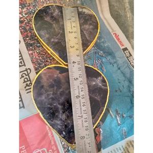 จานรองแก้วอเมทิสต์ธรรมชาติอุปกรณ์ครัวฮวงจุ้ยแผ่นรองแก้วปักพินตัวอักษรจีนอุปกรณ์ตกแต่งบ้าน - Product Image 4