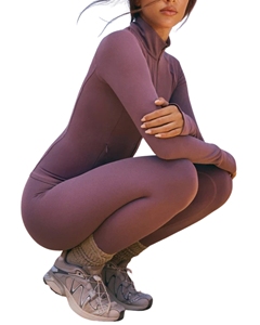 Chaqueta Deportiva Corta para Mujer, Ligera, Tallas Grandes, Sin Costuras, Transpirable, de Secado Rápido, con Cierre Completo, Dobladillo Acanalado y Orificios para Pulgares - Product Image 6