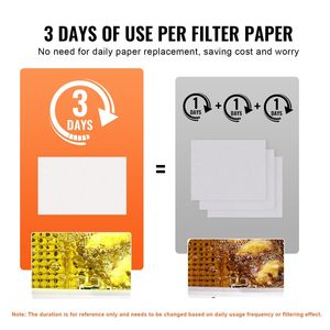 Carta Filtro di Ricambio per Friggitrice Commerciale da 100 Fogli, 65,2 cm x 42,9 cm, per Modelli di Friggitrice Profonda 55L-58L - Product Image 5