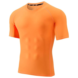 Men Rash Guard <b>Compression</b> T <b>Shirt</b> Short Sleeve Swim <b>Shirt</b> UV Protection Quick Dry OEM Manufacturer - Product Image 5